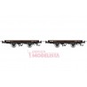 Set flat wagons, Hv 5736 + 6602.