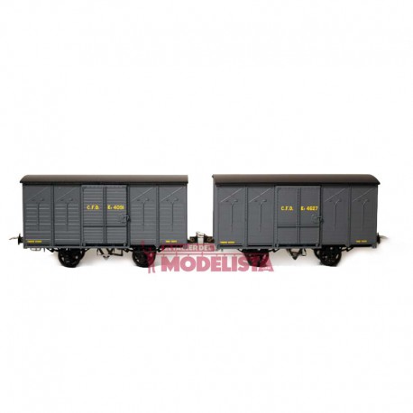 Set de vagones cubiertos, Kv 4091 + 4627.