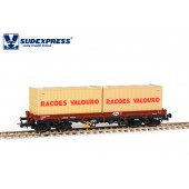 Wagon CP Sgs, with "RAÇOES VALOURO" containers.