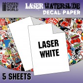 Laser/copier water-slide decal clear paper.