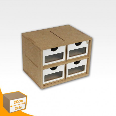 Drawers Module (x4. Short Square format.