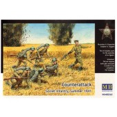 Counterattack.Soviet Infantry, Summer 1941. MASTER BOX 3563