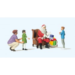 Papa Noel con niños.