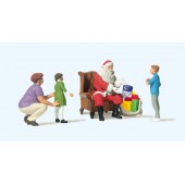 Papa Noel con niños.