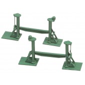 Spindle lifting jacks.