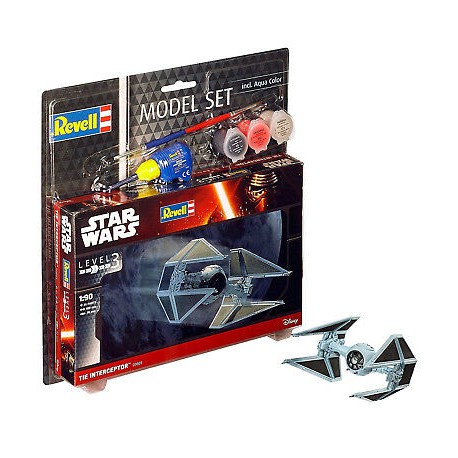 Star Wars: Interceptor Tie con pinturas.