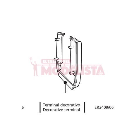 Terminal decorativo. Alaris.