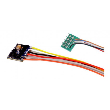 Decoder LokPilot micro V5.0 DCC de 8 pins.