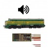 Decoder con sonido para las 318 RENFE, 6 pins. D&H