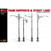 Tram supports and street lamp.  MINIART 35523