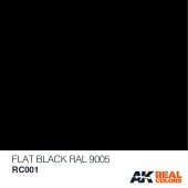 Flat black (RAL 9005), 10ml. Real Colors.