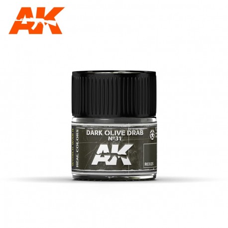 Dark Olive Drab Nº31, 10ml. Real Colors.