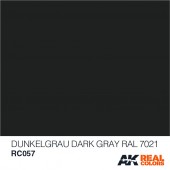 Dunkelgrau-Dark Gray (RAL 7021), 10ml. Real Colors.