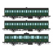 Set of 3 SUD-OUEST coaches, SNCF.