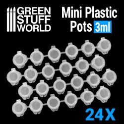 Mini botes de plastico 3ml (x24).