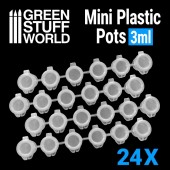 Mini Plastic Pots 3ml (x24)