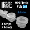 Mini botes de plastico 3ml (x24).