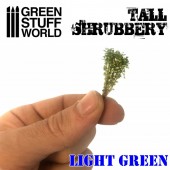 Tall shrubbery, light green.