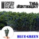 Tall shrubbery, blue green.