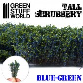 Tall shrubbery, dark green.