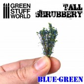 Tall shrubbery, dark green.