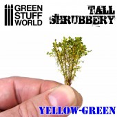 Tall shrubbery, yellow green.