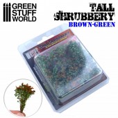 Tall shrubbery, brown green.