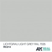 Lichtgrau-Gris claro (RAL 7035), 10ml. Real Colors.