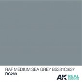 RAF Gris Medio Marino (BS381C/637), 10ml. Real Colors.