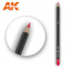 Watercolor pencil red primer.