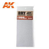 Dry sandpaper, 600 g.