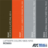 Set de colores LUFTWAFFE 1960S-1970S.