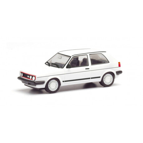 VW Golf II GTI, blanco.