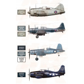 Set de pinturas Aviones de la Marina de los EEUU y USMC de la 2ª Guerra Mundial(Serie AIR).