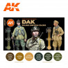 Colores del uniforme de los soldados DAK.