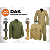 Colores del uniforme de los soldados DAK.