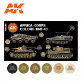 Set de colores de Afrika Korps 1941-43.