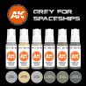 Grey for spaceships colors set.