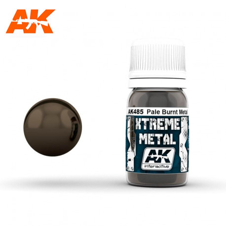 Pintura metalizada Metal Quemado Pálido, 30 ml.