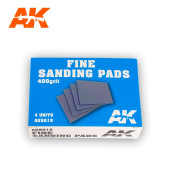 Fine sanding pads. 400 grit (x4).