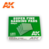 Super fine sanding pads. 800 grit (x4).