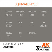 Pintura acrílica gris mar oscuro estándar, 17 ml.