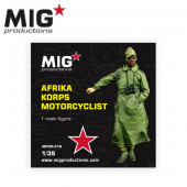 Afrika korps motorcyclist.