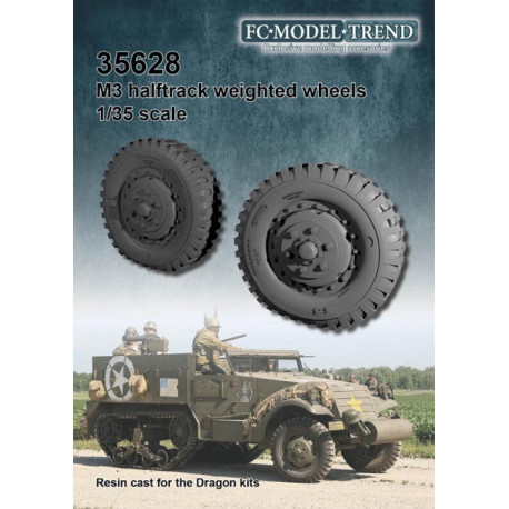 Ruedas con peso para Halftracks M2/M3.