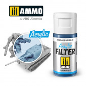 Filtro acrílico: azul marino. 15 ml.