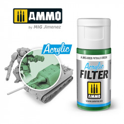 Filtro acrílico: verde phthalo. 15 ml.