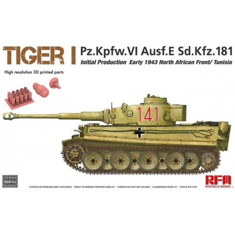 Tiger I, producción inicial. Norte de África (1943).