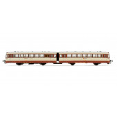 Diesel railcar 'Ferrobus' 591.500, RENFE. Brown/cream livery.