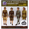 WWII Allied female soldier set.