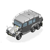 German Krupp Protze Kfz.19. Radio command car.